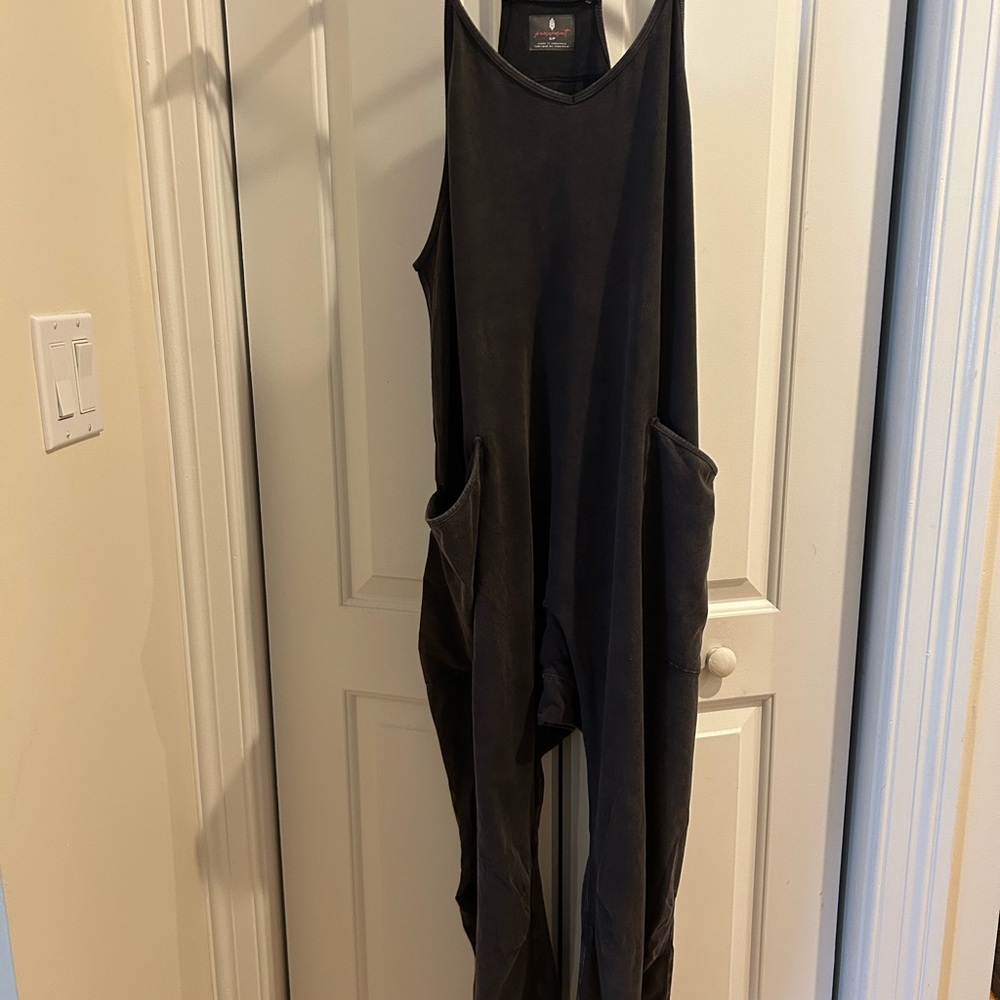 Free People Off Black Classic Jumpsuit. Size Small.